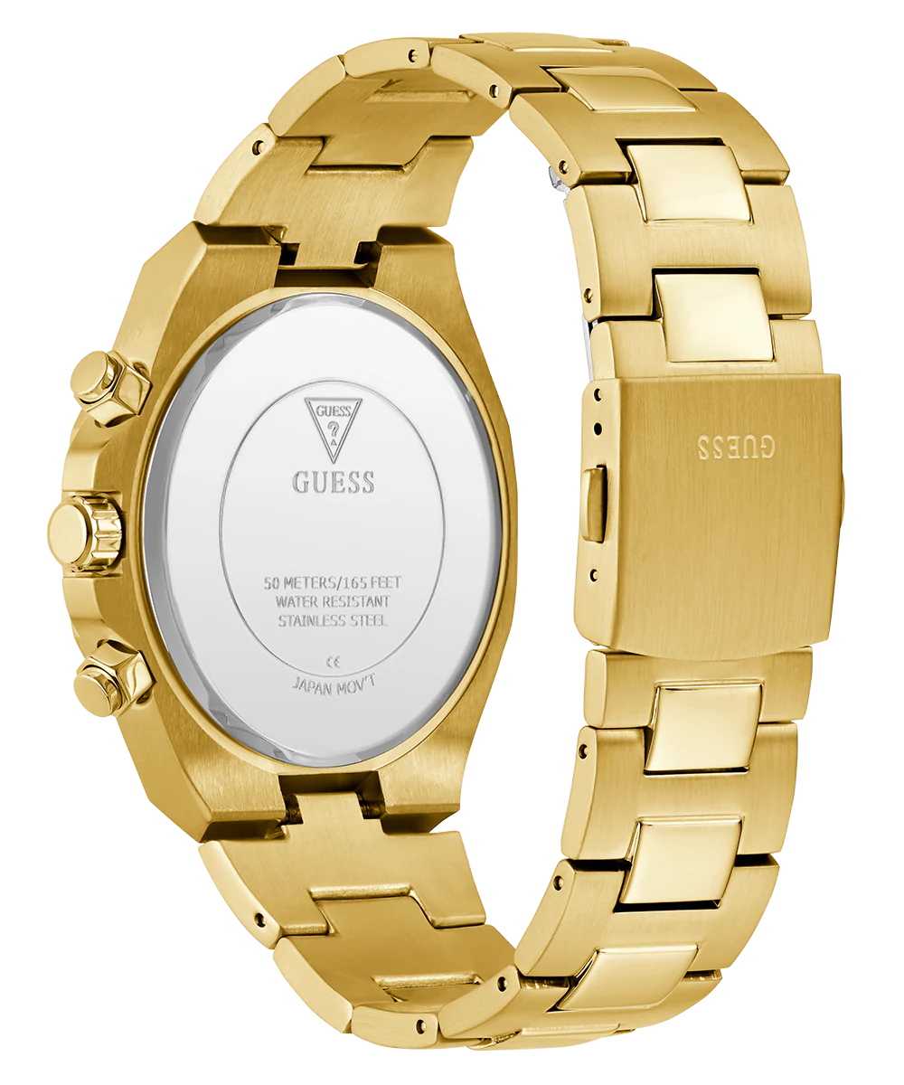GUESS Equity Mens Gold Tone Multi-function Watch - Image 8