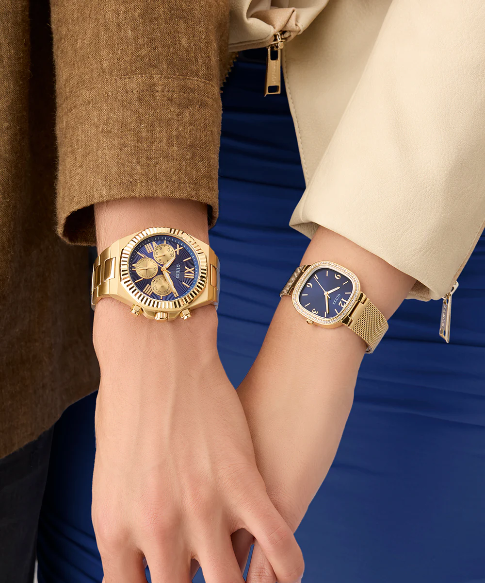 GUESS Equity Mens Gold Tone Multi-function Watch - Image 9