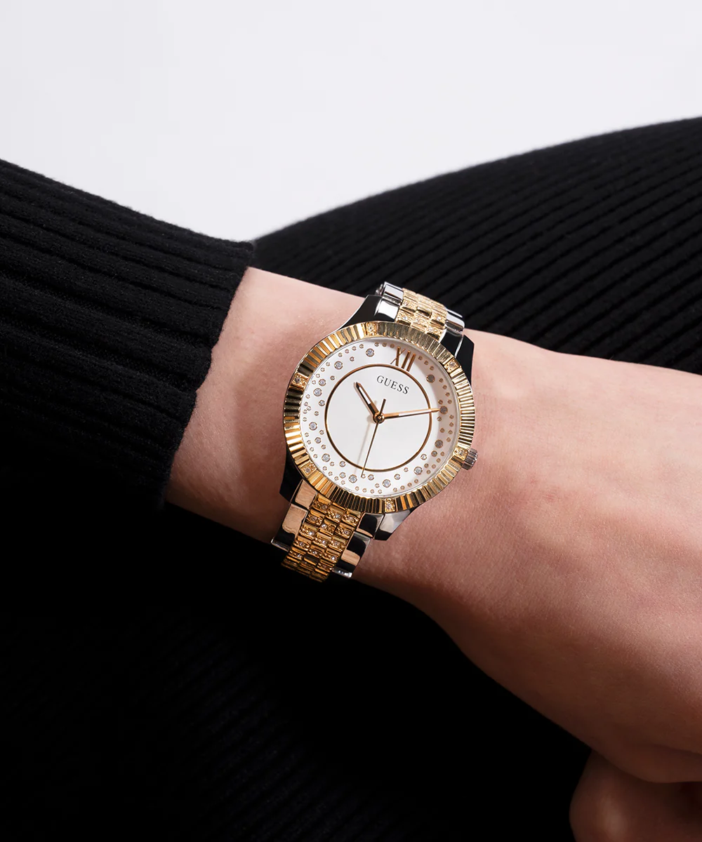 GUESS Ladies 2-Tone Analog Watch - Image 4