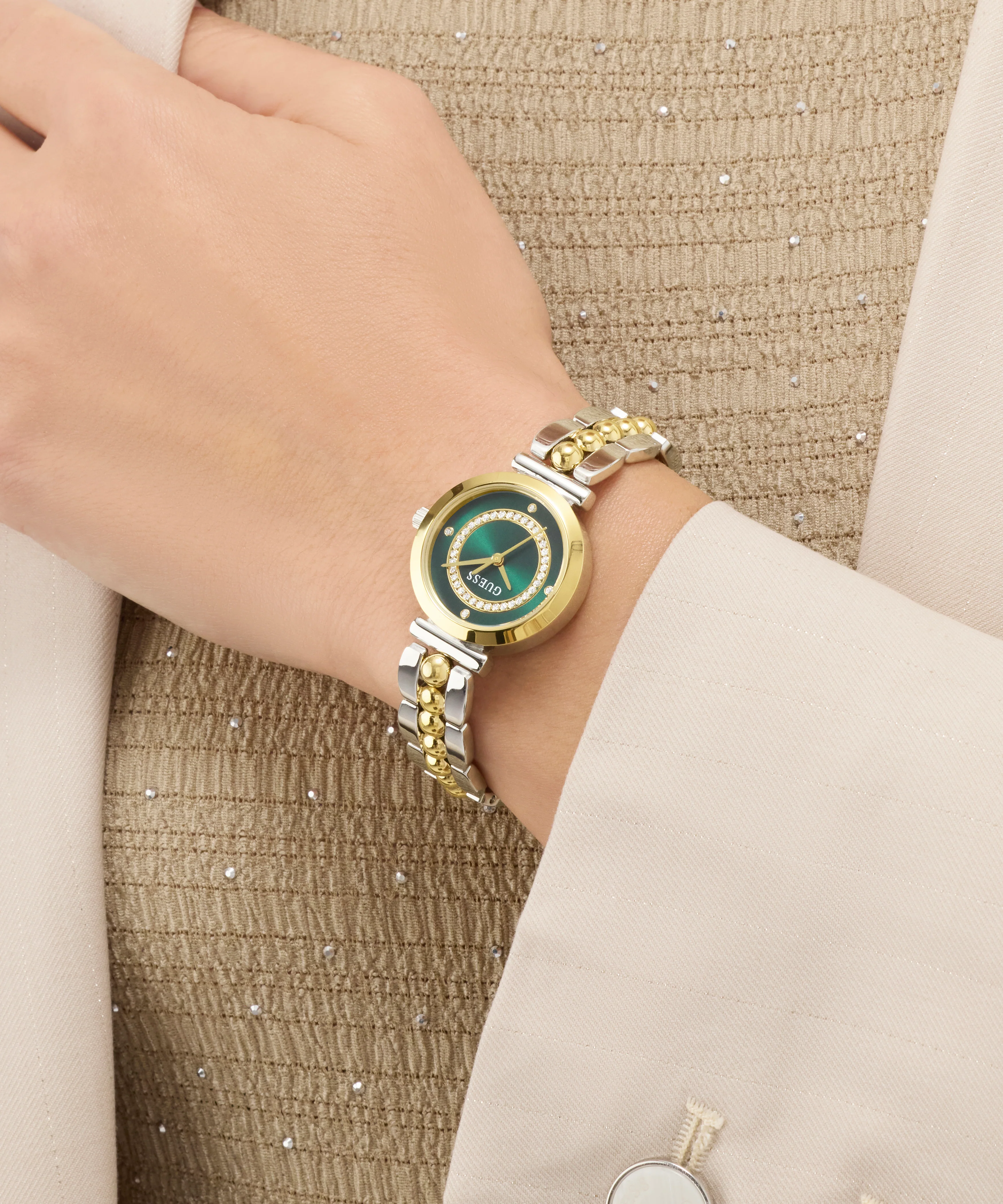 GUESS Ladies 2-Tone Analog Watch - Image 3