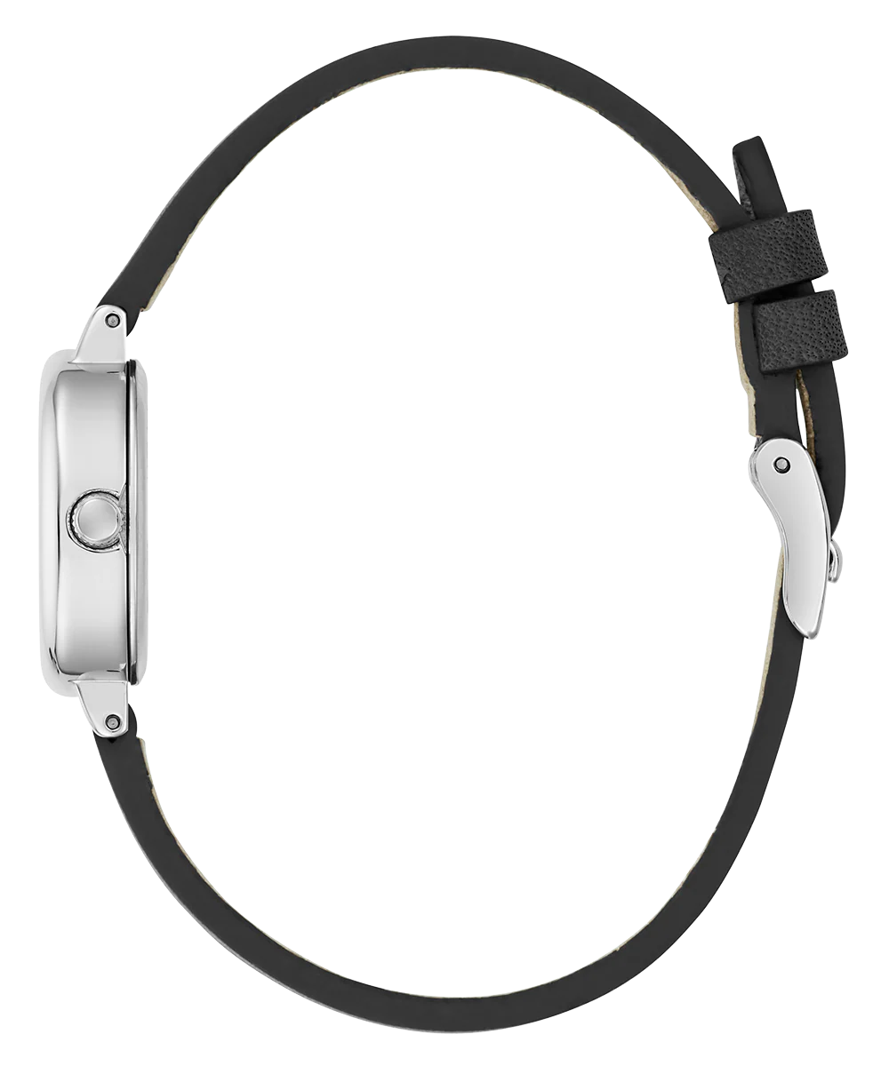 GUESS Ladies Black Silver Tone Analog Watch - Image 8