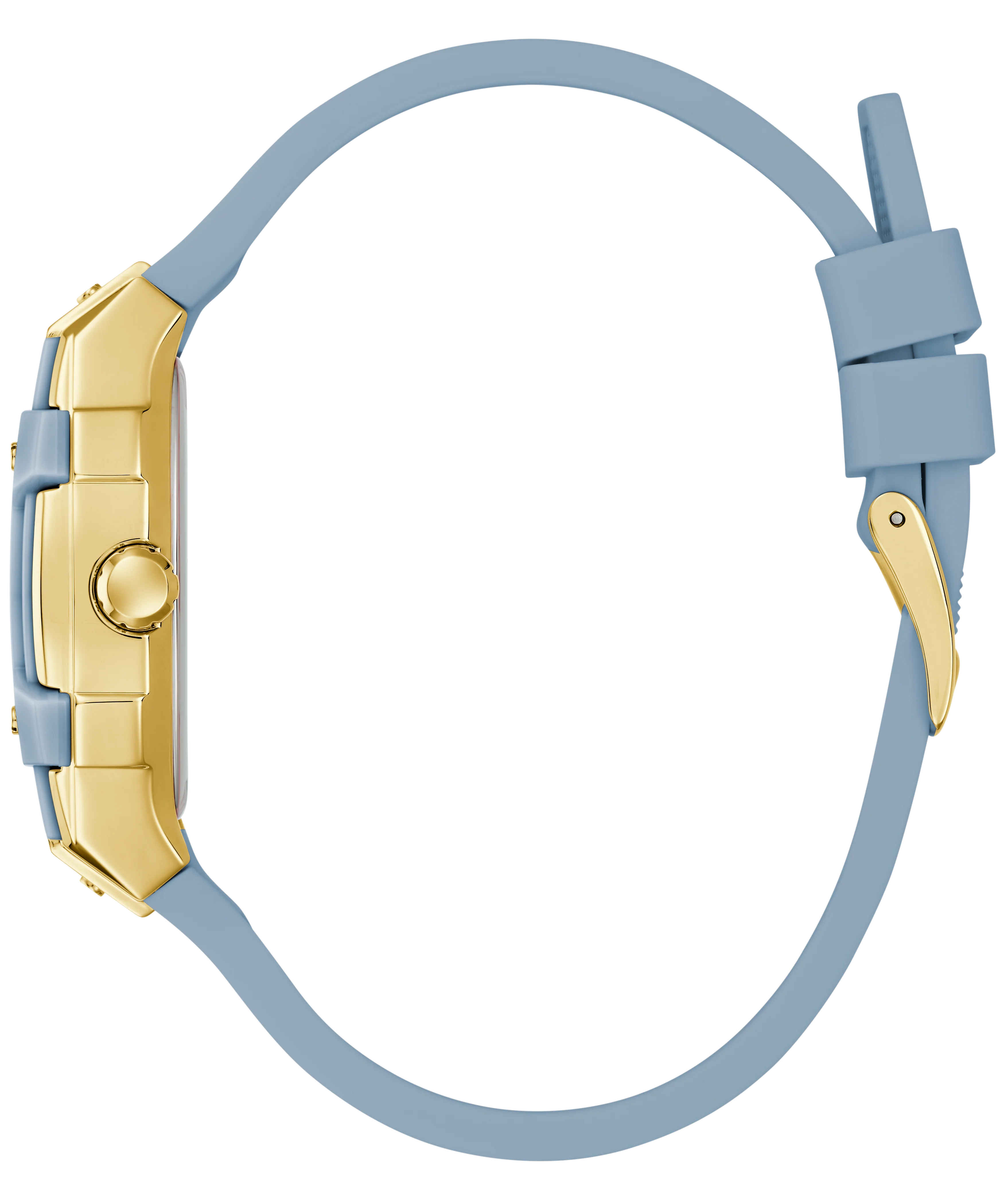 GUESS Ladies Blue Gold Tone Multi-function Watch - Image 5