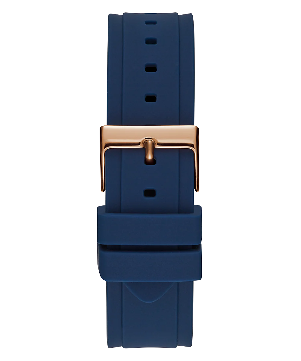 GUESS Ladies Blue Rose Gold Tone Multi-function Watch - Image 5