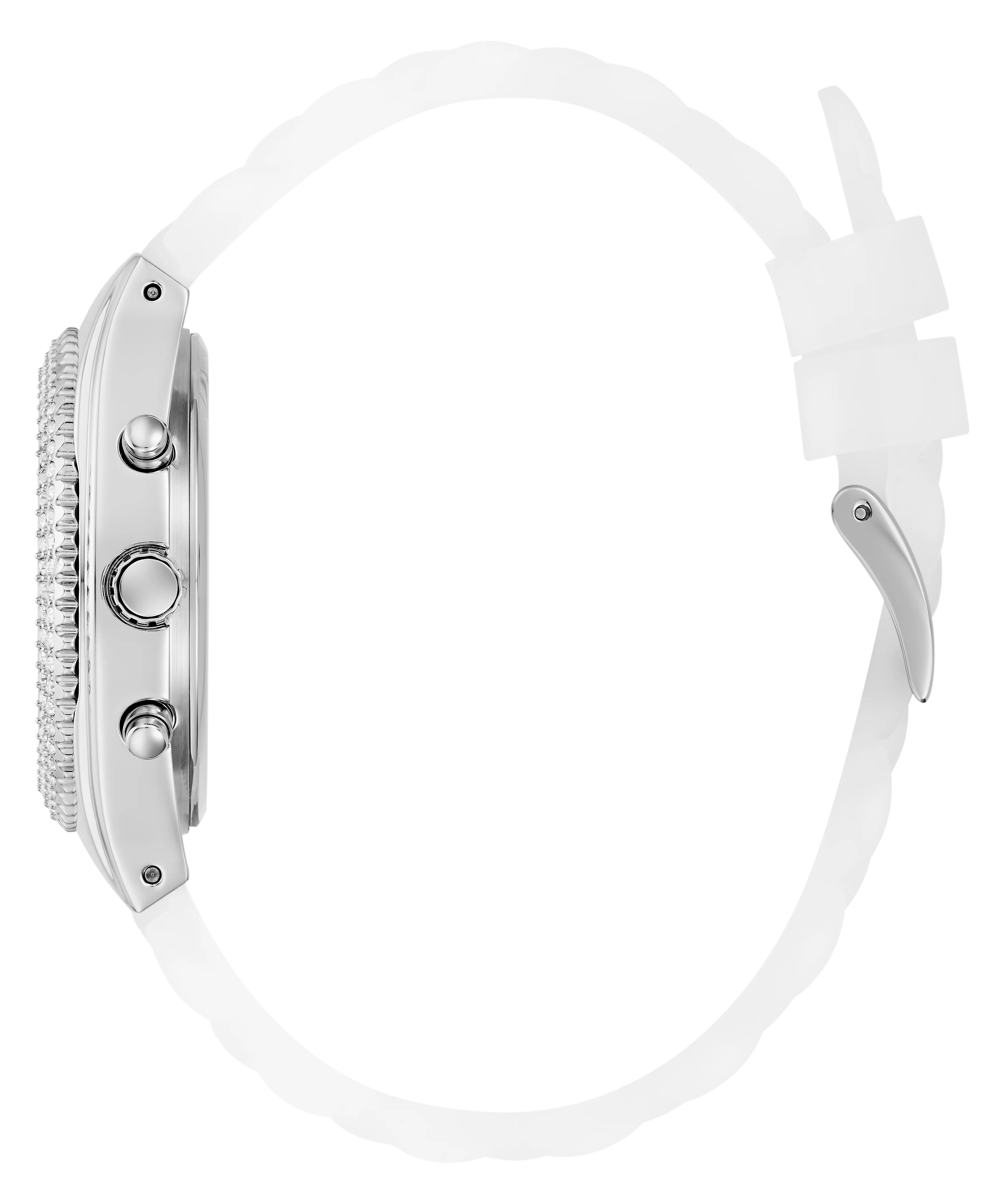 GUESS Ladies Clear Silver Tone Multi-function Watch - Image 7