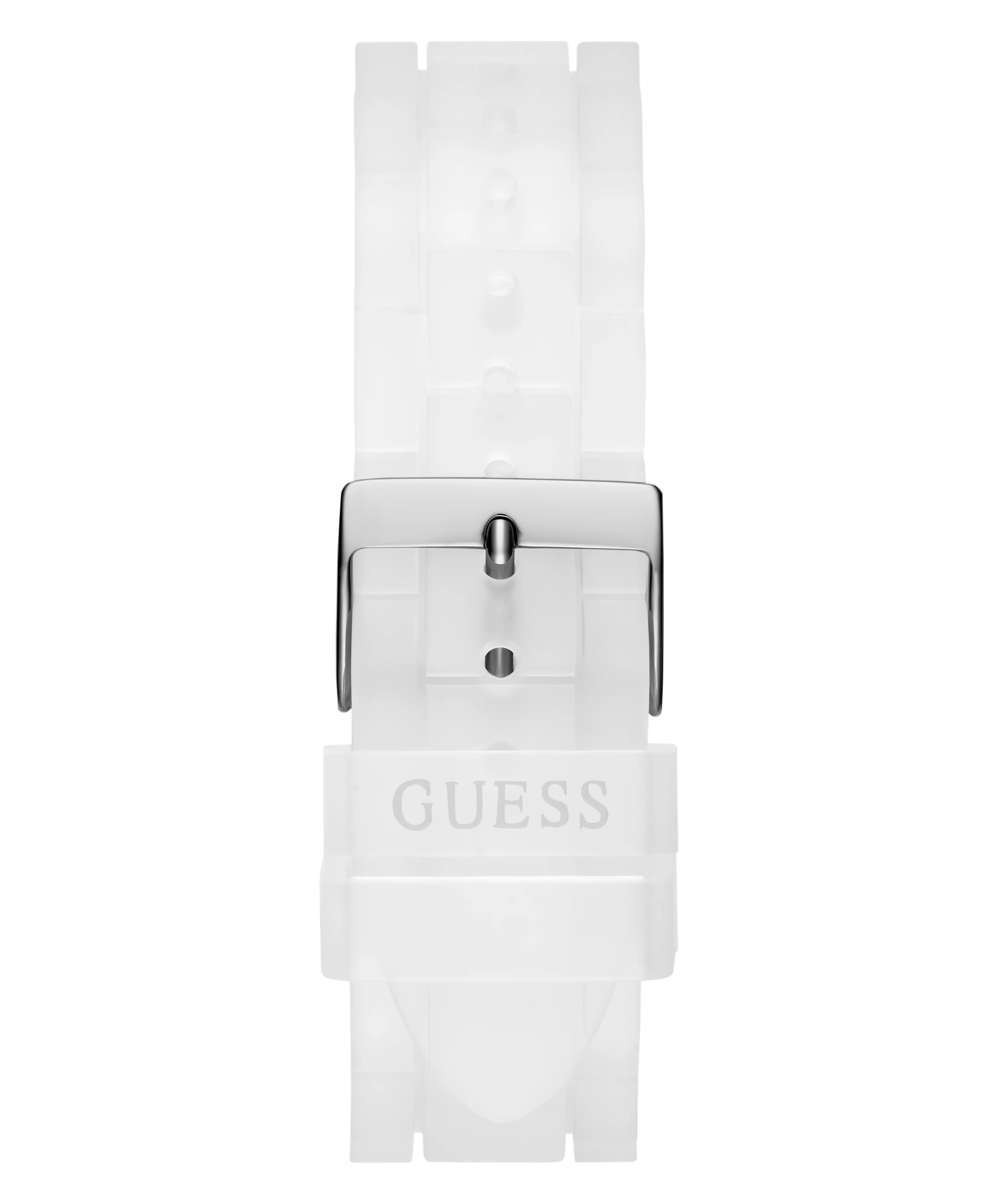 GUESS Ladies Clear Silver Tone Multi-function Watch - Image 8
