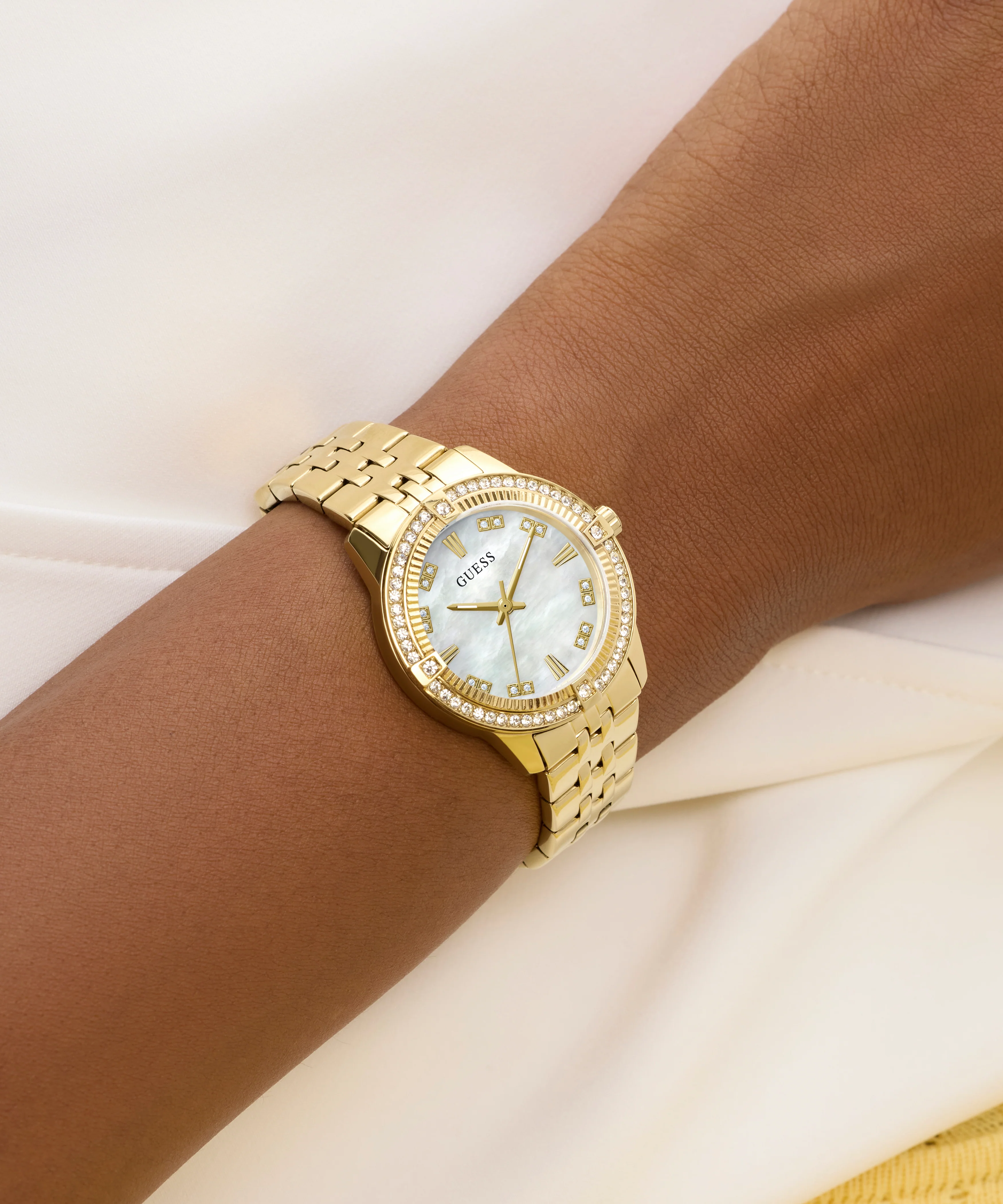 GUESS Ladies Colette Gold Tone Analog Watch - Image 6