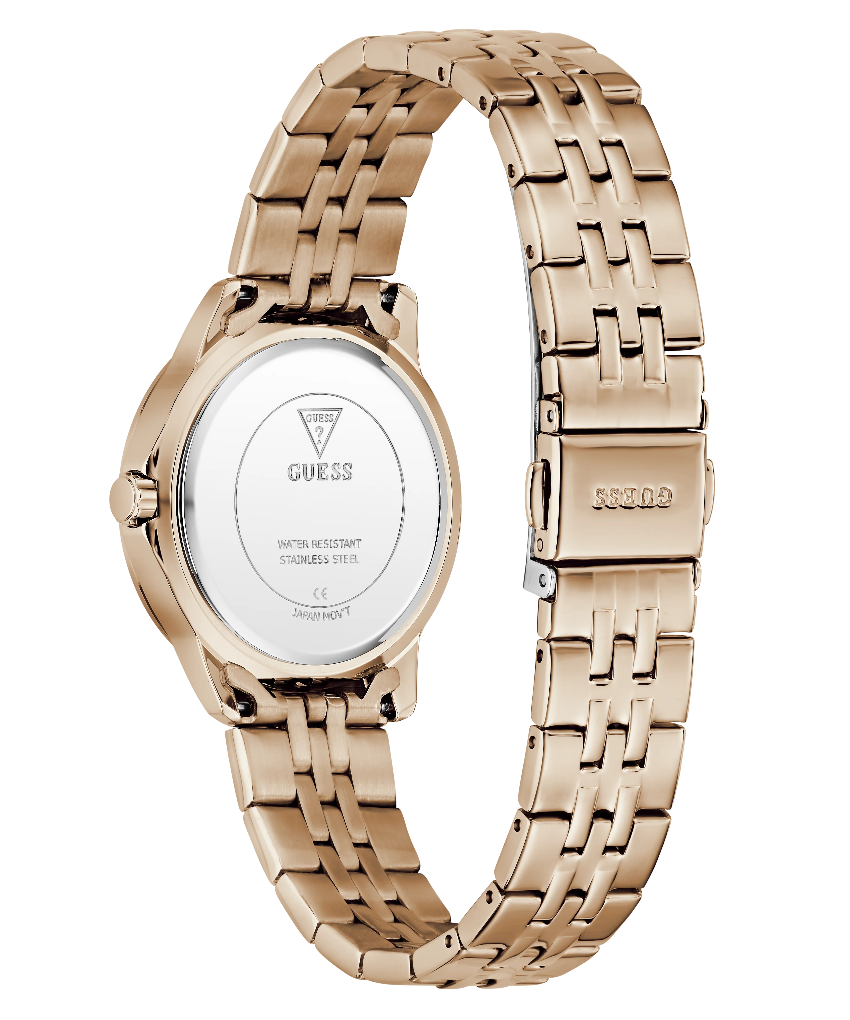 GUESS Ladies Colette Rose Gold Tone Analog Watch - Image 7