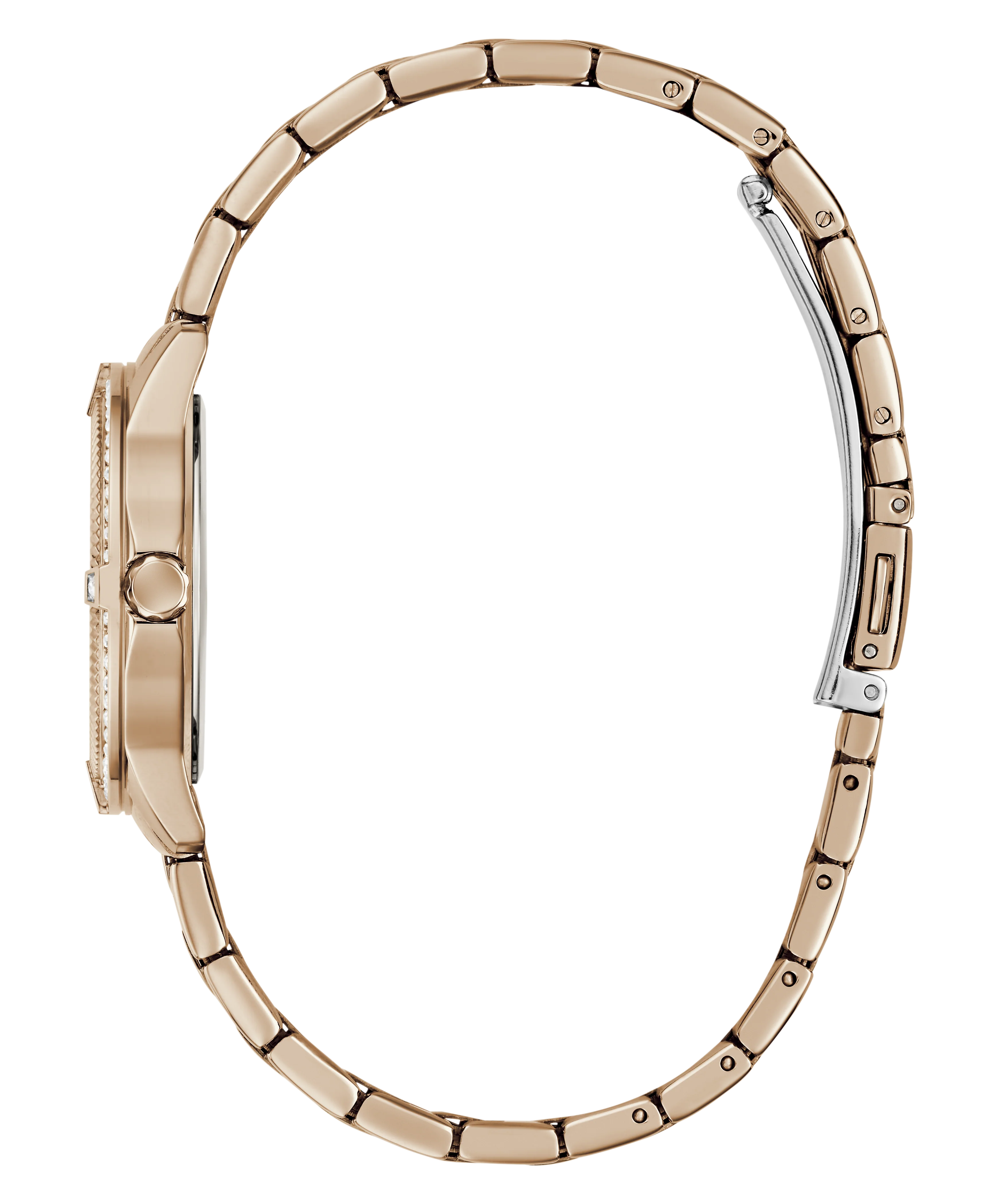 GUESS Ladies Colette Rose Gold Tone Analog Watch - Image 8