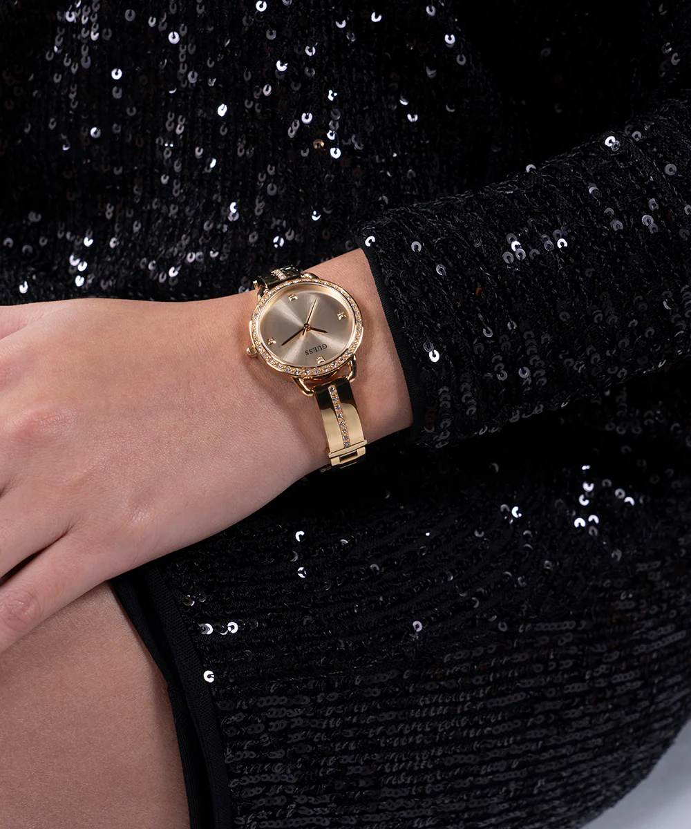 GUESS Ladies Gold Tone Analog Watch - Image 4