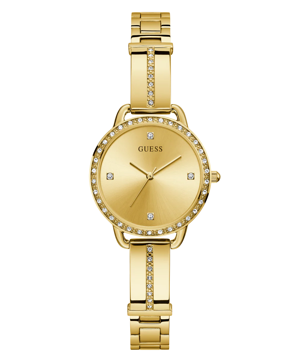 GUESS Ladies Gold Tone Analog Watch - Image 5