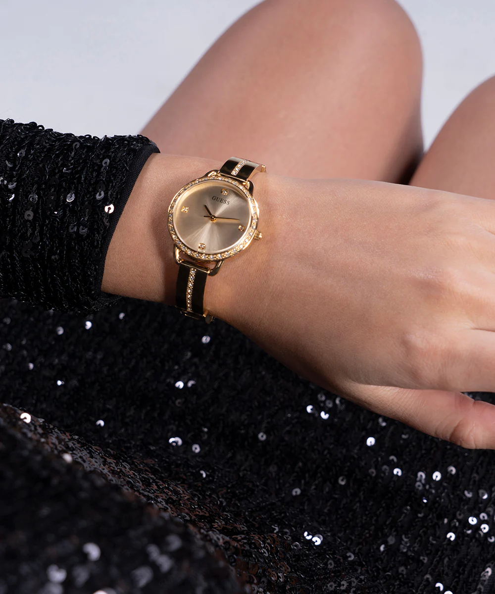 GUESS Ladies Gold Tone Analog Watch - Image 6