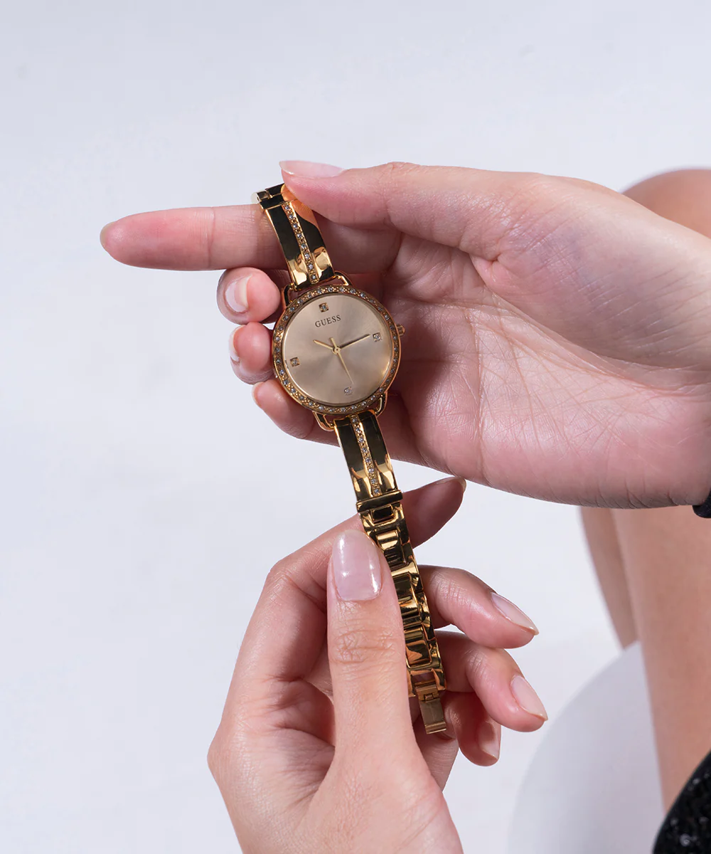 GUESS Ladies Gold Tone Analog Watch - Image 7