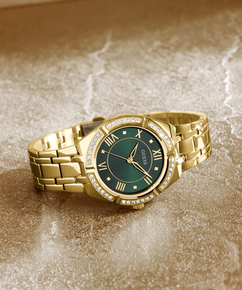 GUESS Ladies Gold Tone Analog Watch - Image 6