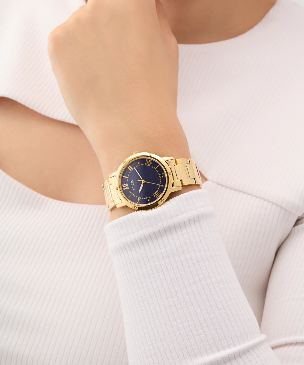 GUESS Ladies Gold Tone Analog Watch - Image 4