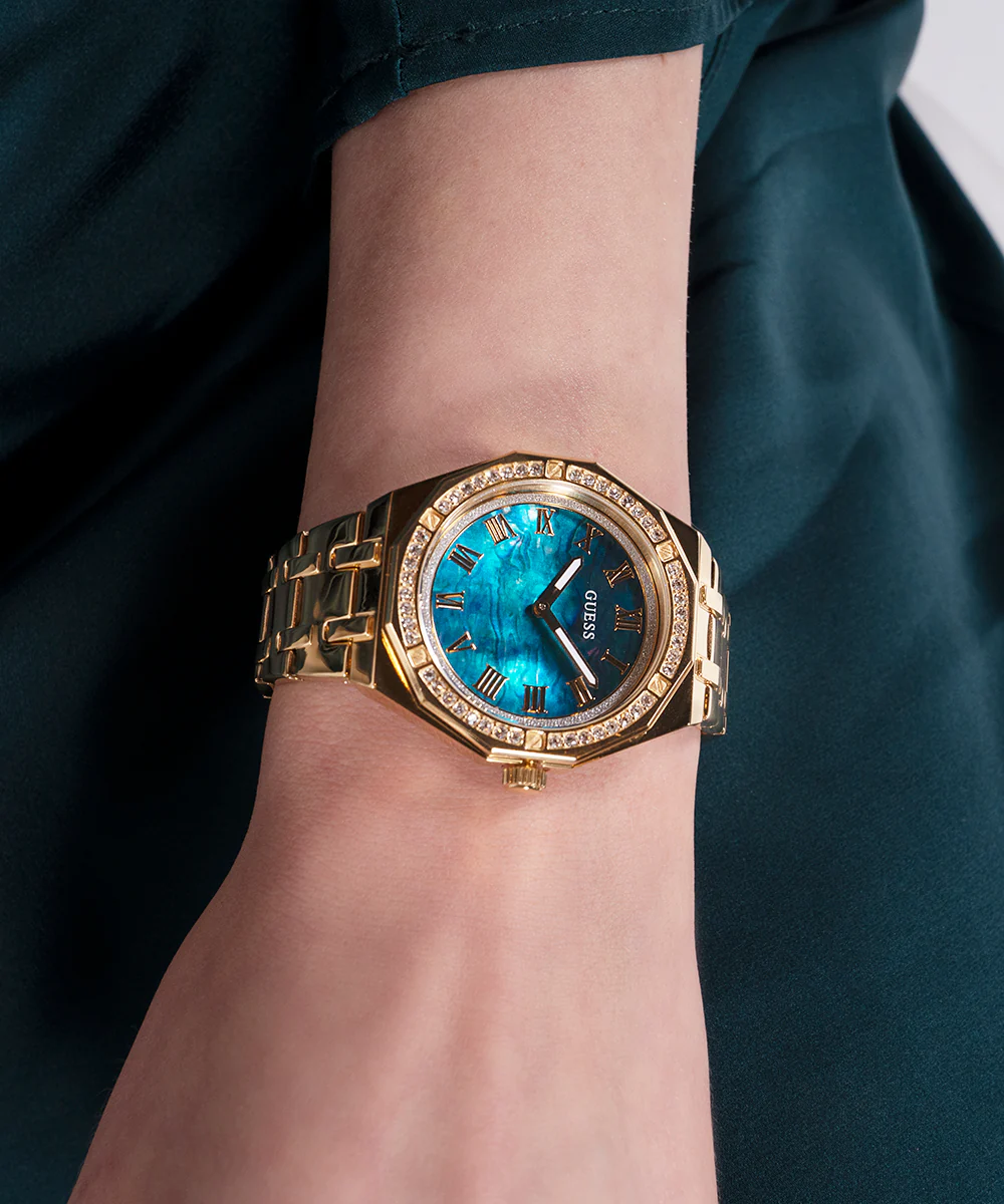 GUESS Ladies Gold Tone Analog Watch - Image 4