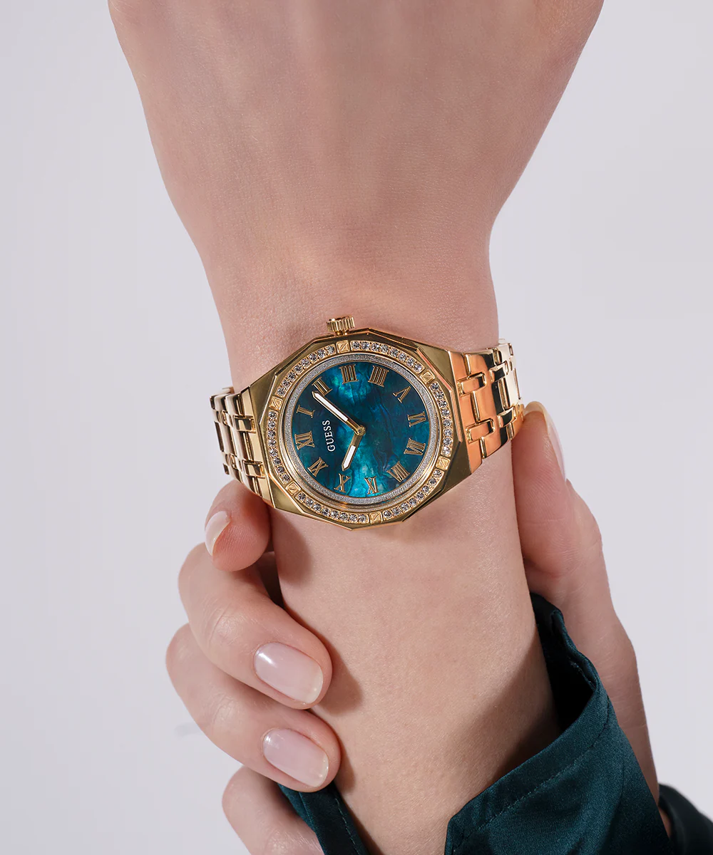 GUESS Ladies Gold Tone Analog Watch - Image 5