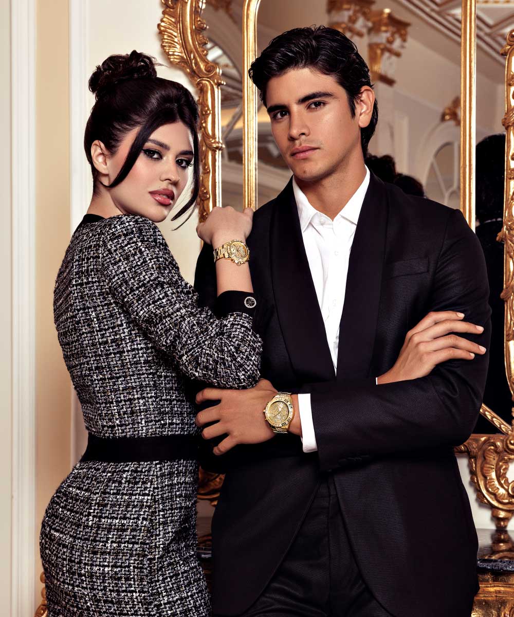 GUESS Ladies Gold Tone Multi-function Watch - Image 4