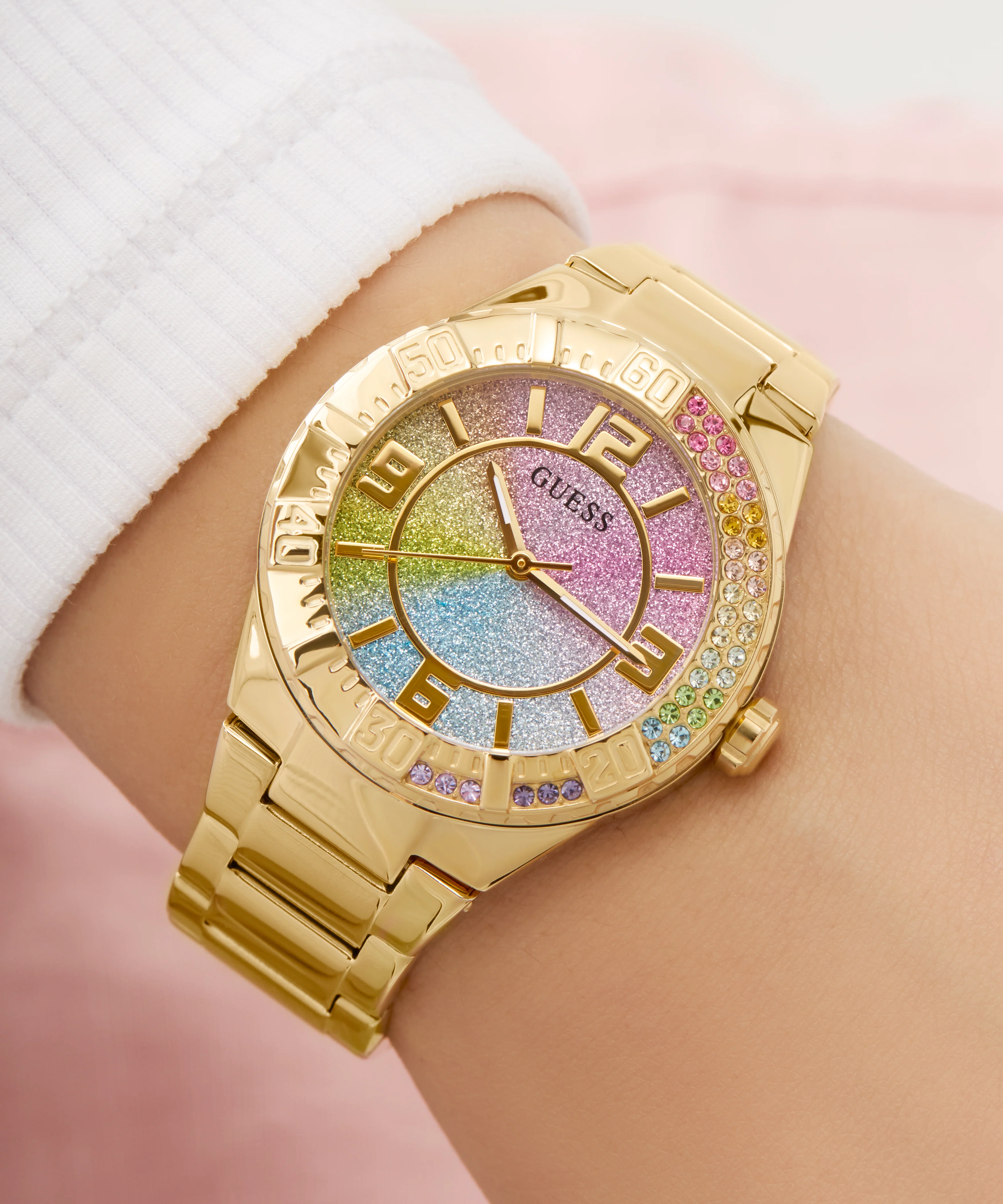 GUESS Ladies Gold Tone Multi-function Watch - Image 3