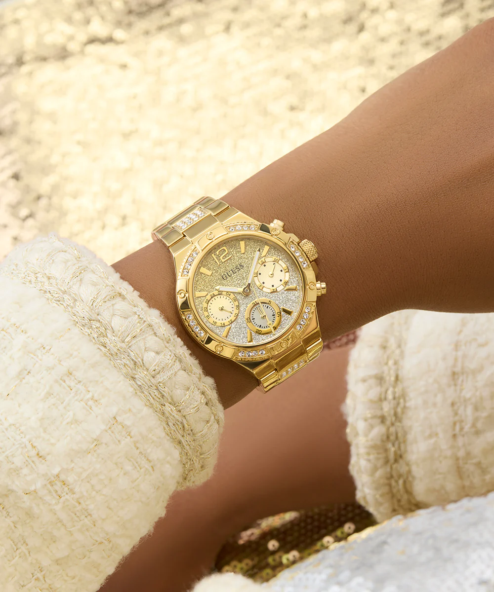 GUESS Ladies Gold Tone Multi-function Watch - Image 4
