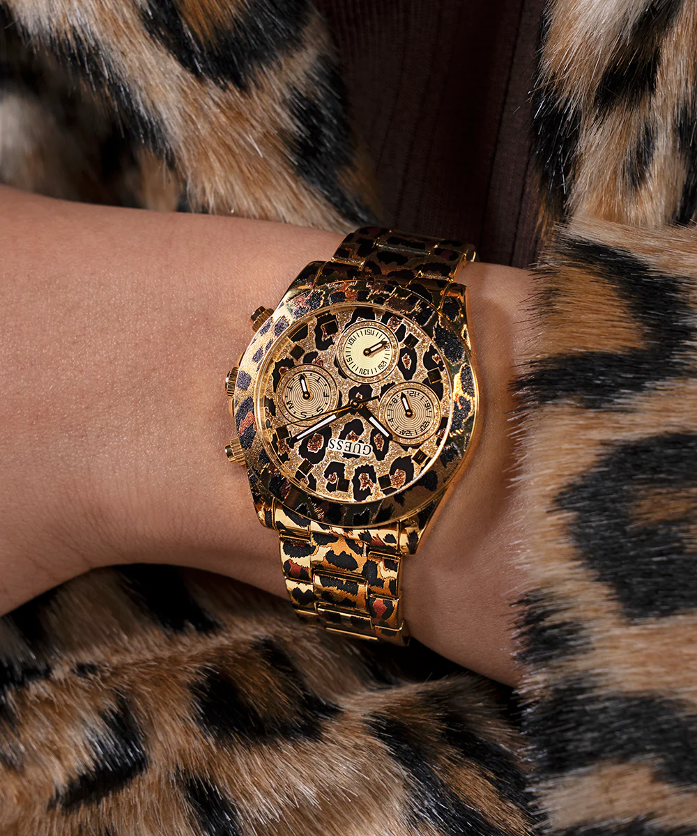 GUESS Ladies Leopard Multi-function Watch - Image 4