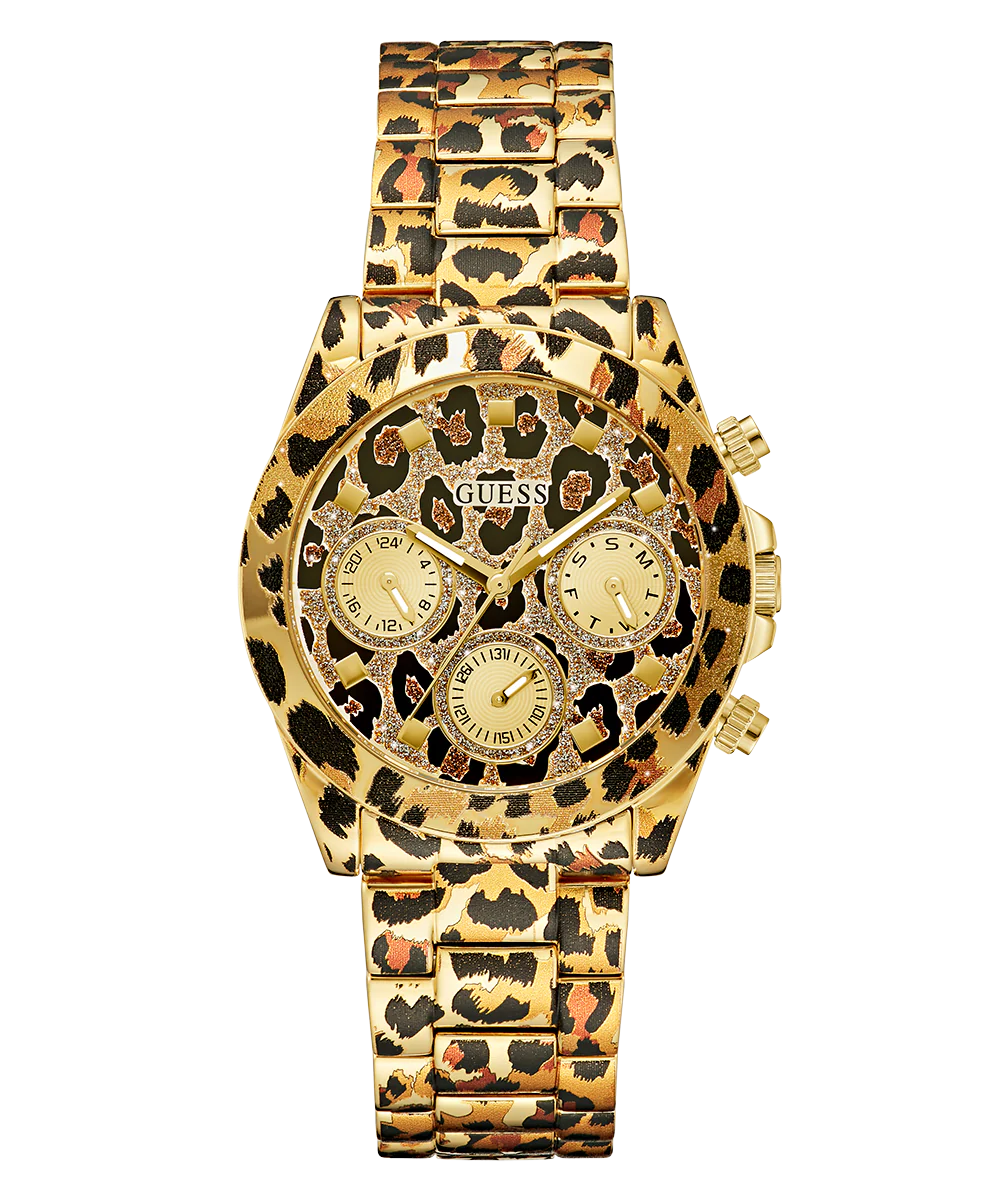 GUESS Ladies Leopard Multi-function Watch - Image 5