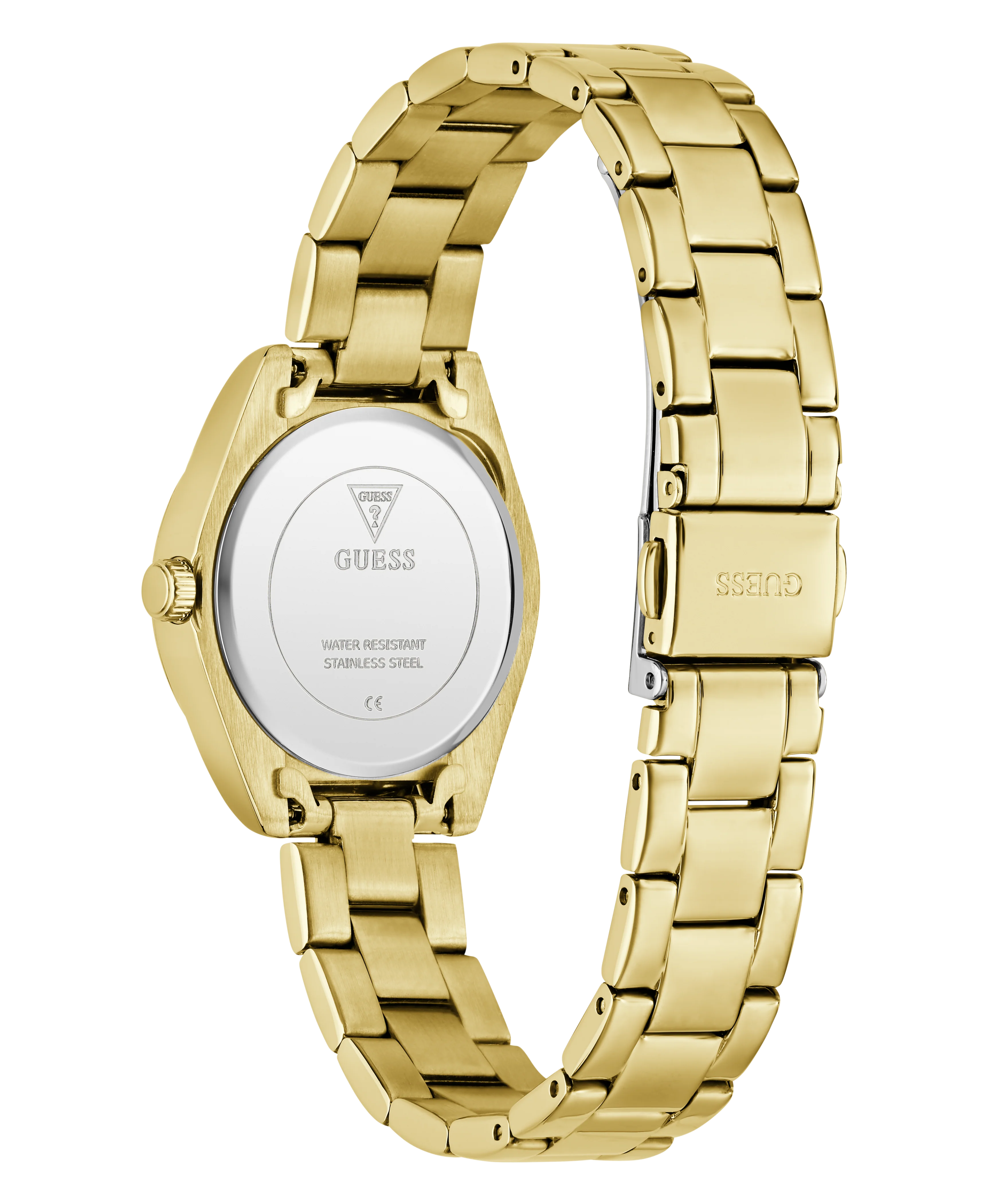 GUESS Ladies Mini Luna Gold Tone Analog Watch - Image 7