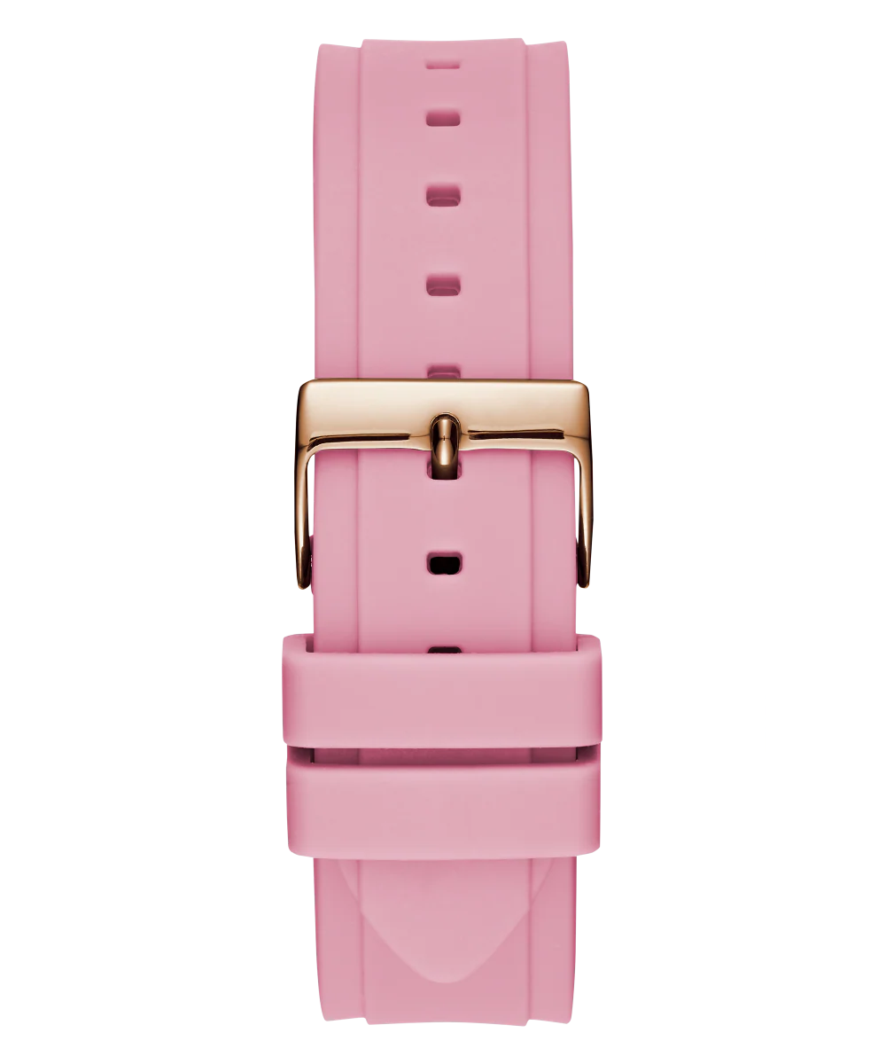 GUESS Ladies Pink Rose Gold Tone Multi-function Watch - Image 3