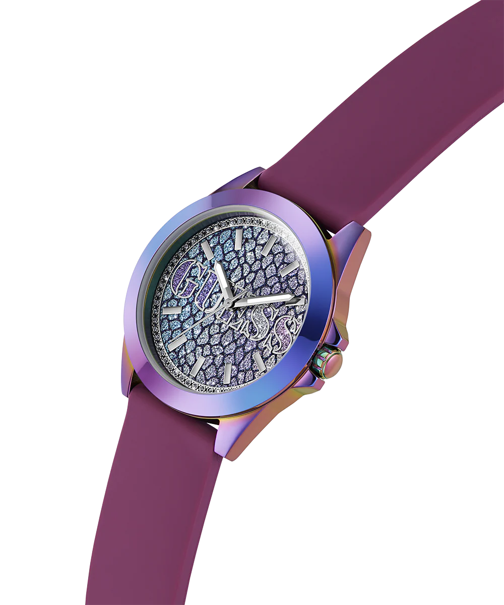 GUESS Ladies Purple Iridescent Analog Watch - Image 3