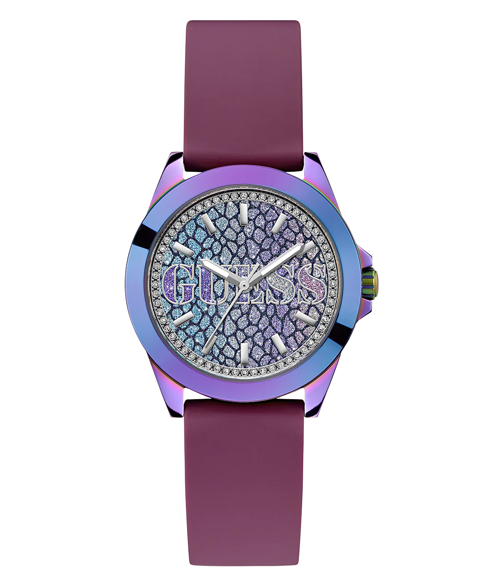 GUESS Ladies Purple Iridescent Analog Watch - Image 6