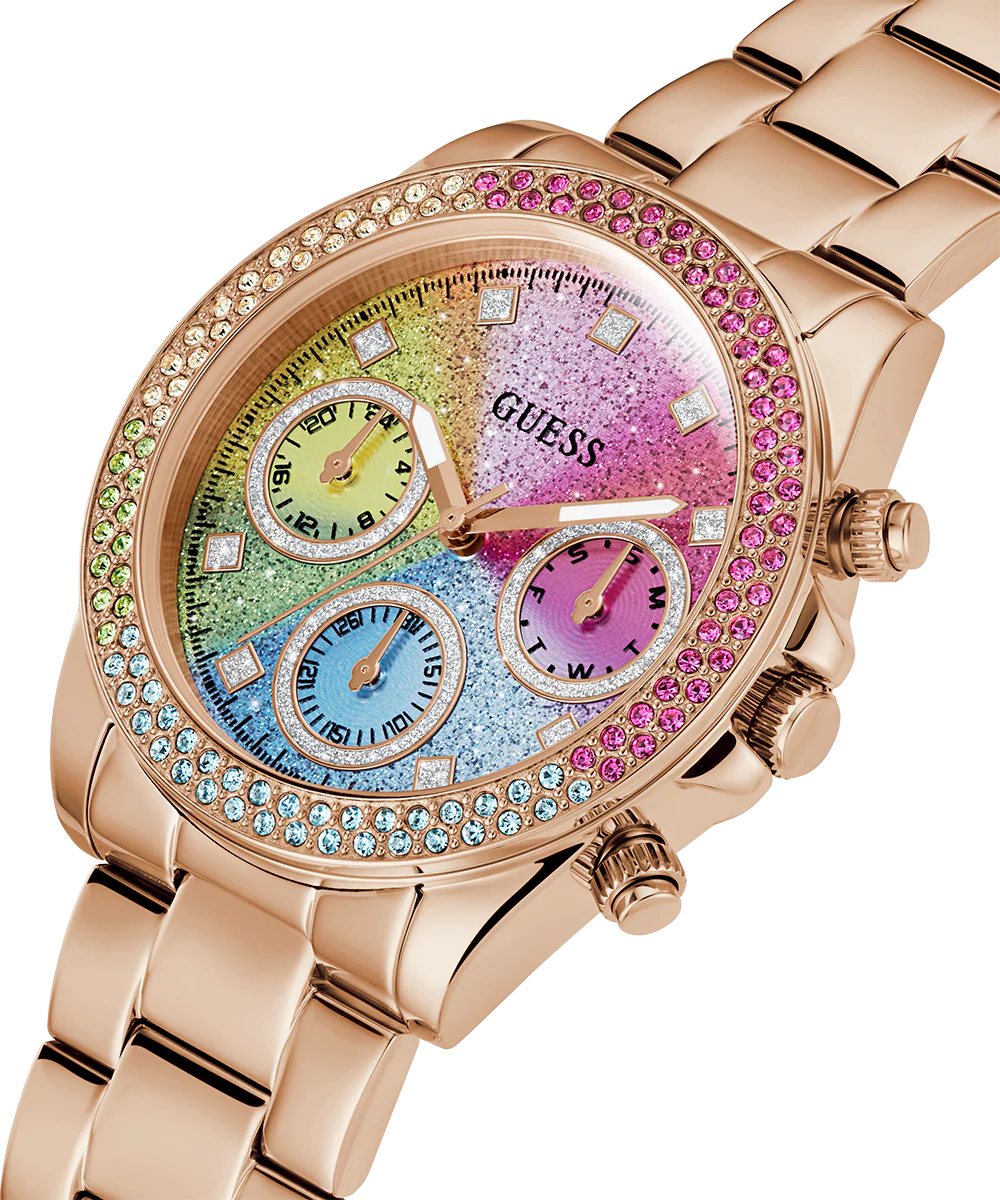 GUESS Ladies Rose Gold Tone Analog Watch - Image 3