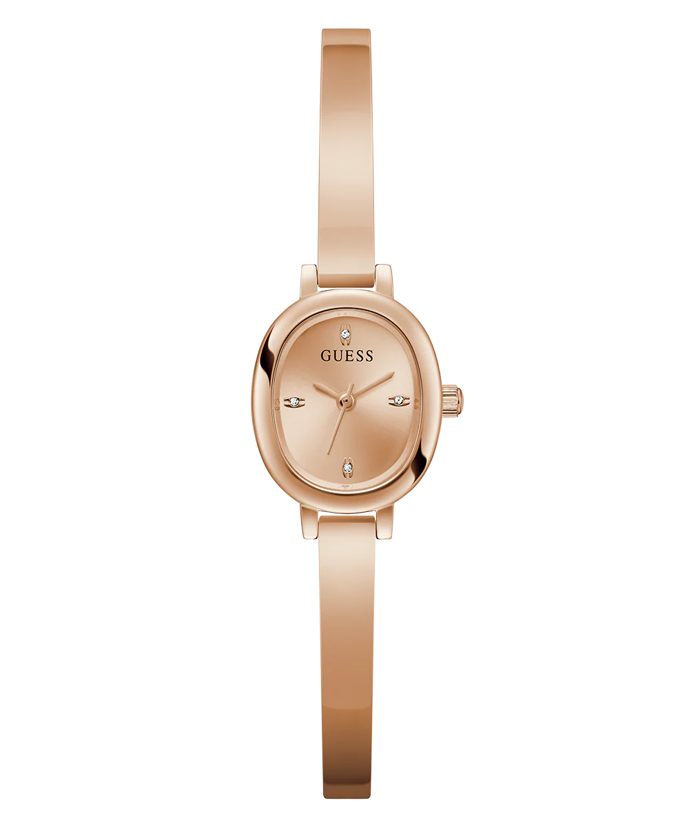 GUESS Ladies Rose Gold Tone Analog Watch - Image 4