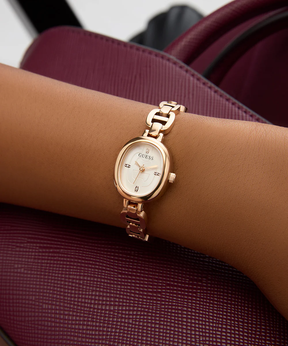 GUESS Ladies Rose Gold Tone Analog Watch - Image 3