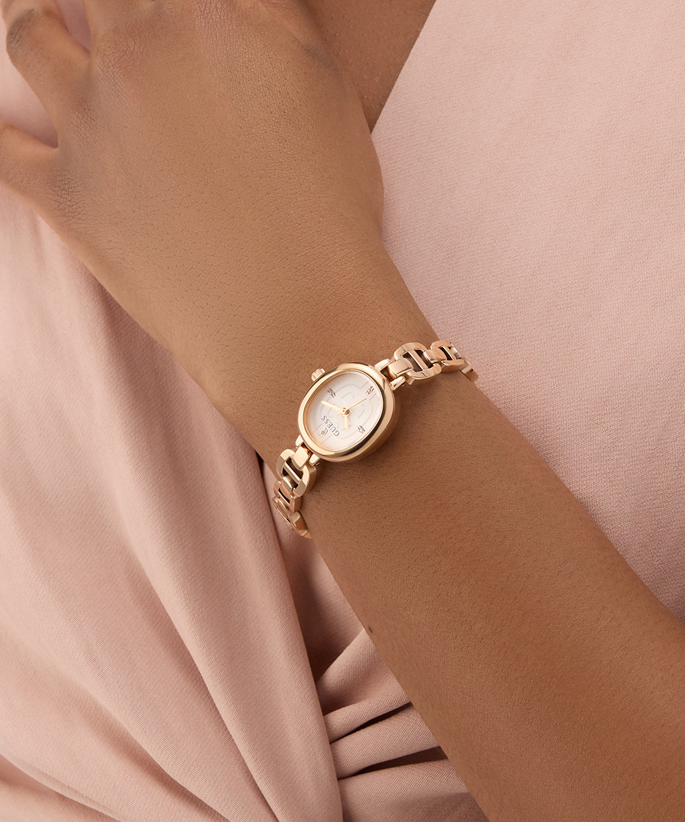 GUESS Ladies Rose Gold Tone Analog Watch - Image 6