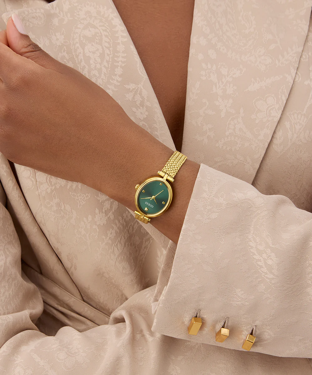 GUESS Ladies Ruby Gold Tone Analog Watch - Image 3