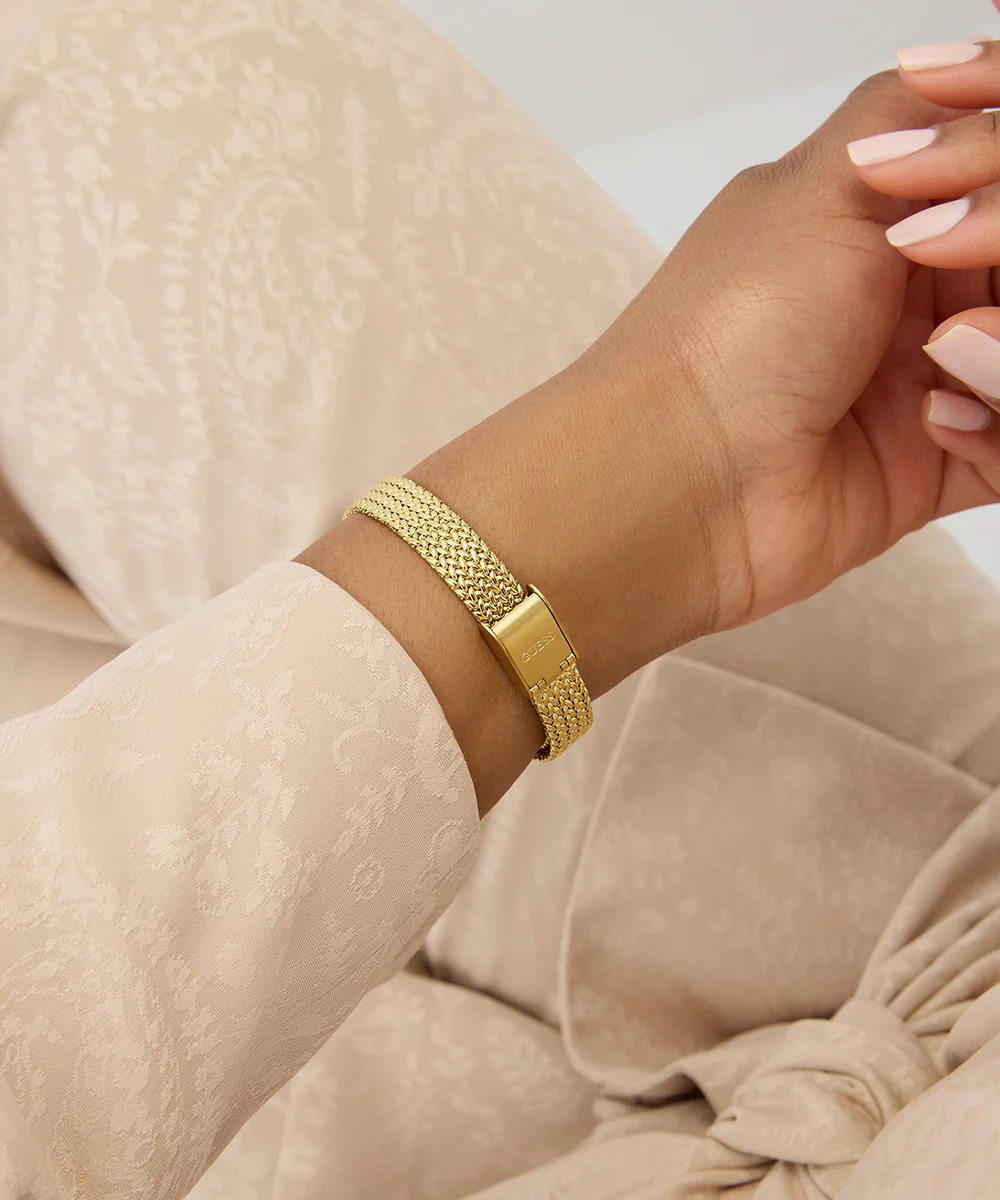 GUESS Ladies Ruby Gold Tone Analog Watch - Image 6