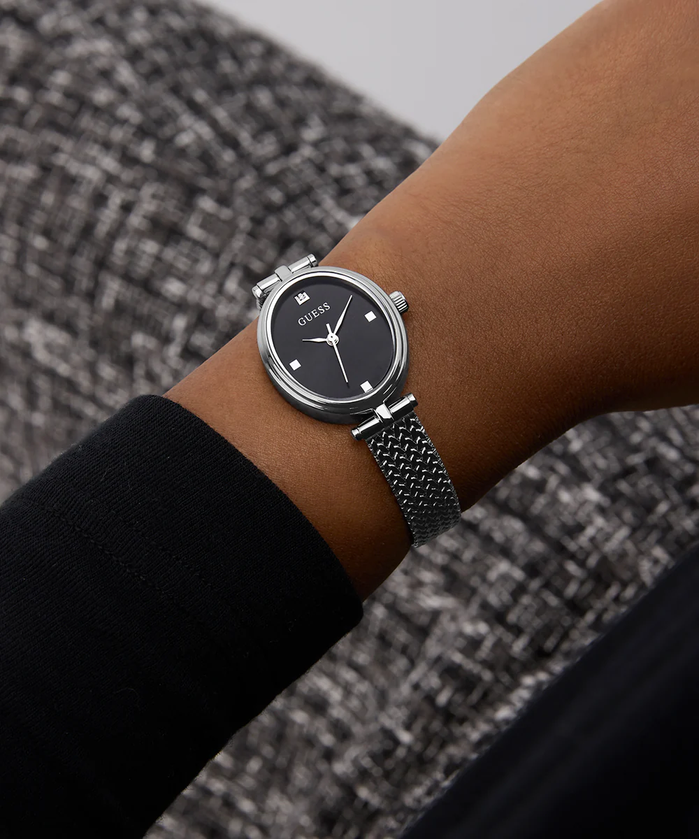 GUESS Ladies Ruby Silver Tone Analog Watch - Image 6