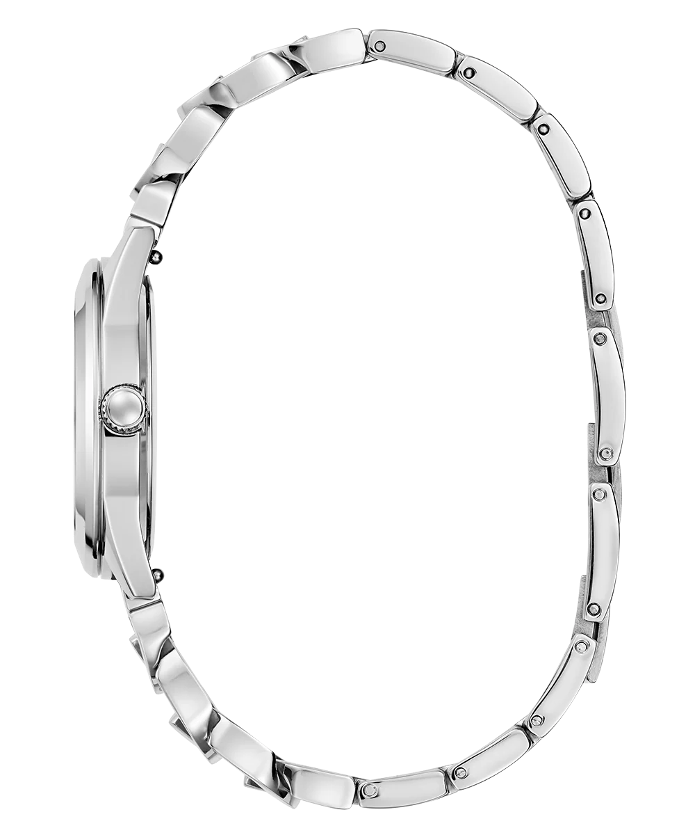 GUESS Ladies Silver Tone Analog Watch Gift Set - Image 9