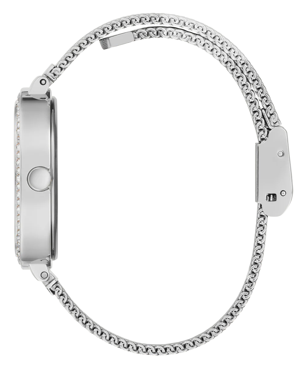 GUESS Ladies Silver Tone Analog Watch - Image 7