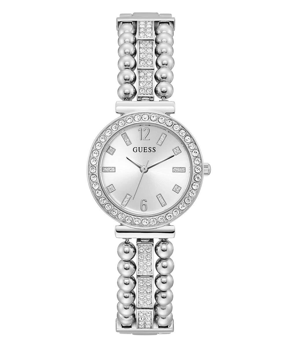 GUESS Ladies Silver Tone Analog Watch - Image 4