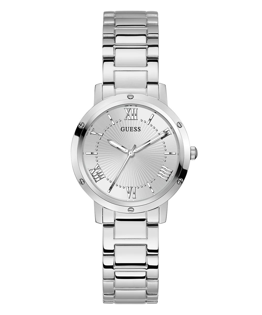 GUESS Ladies Silver Tone Analog Watch - Image 3