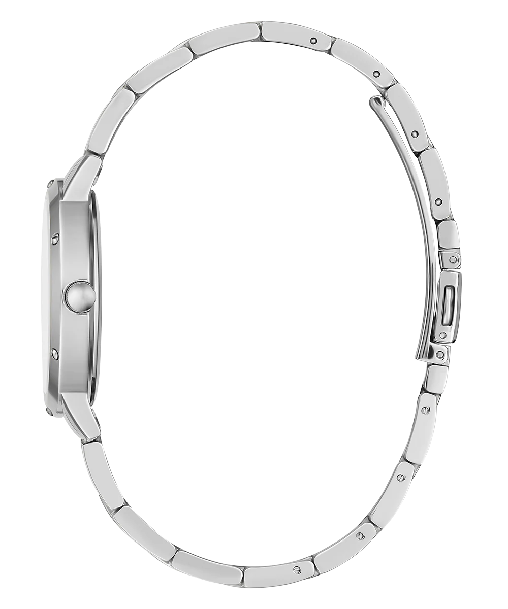 GUESS Ladies Silver Tone Analog Watch - Image 4