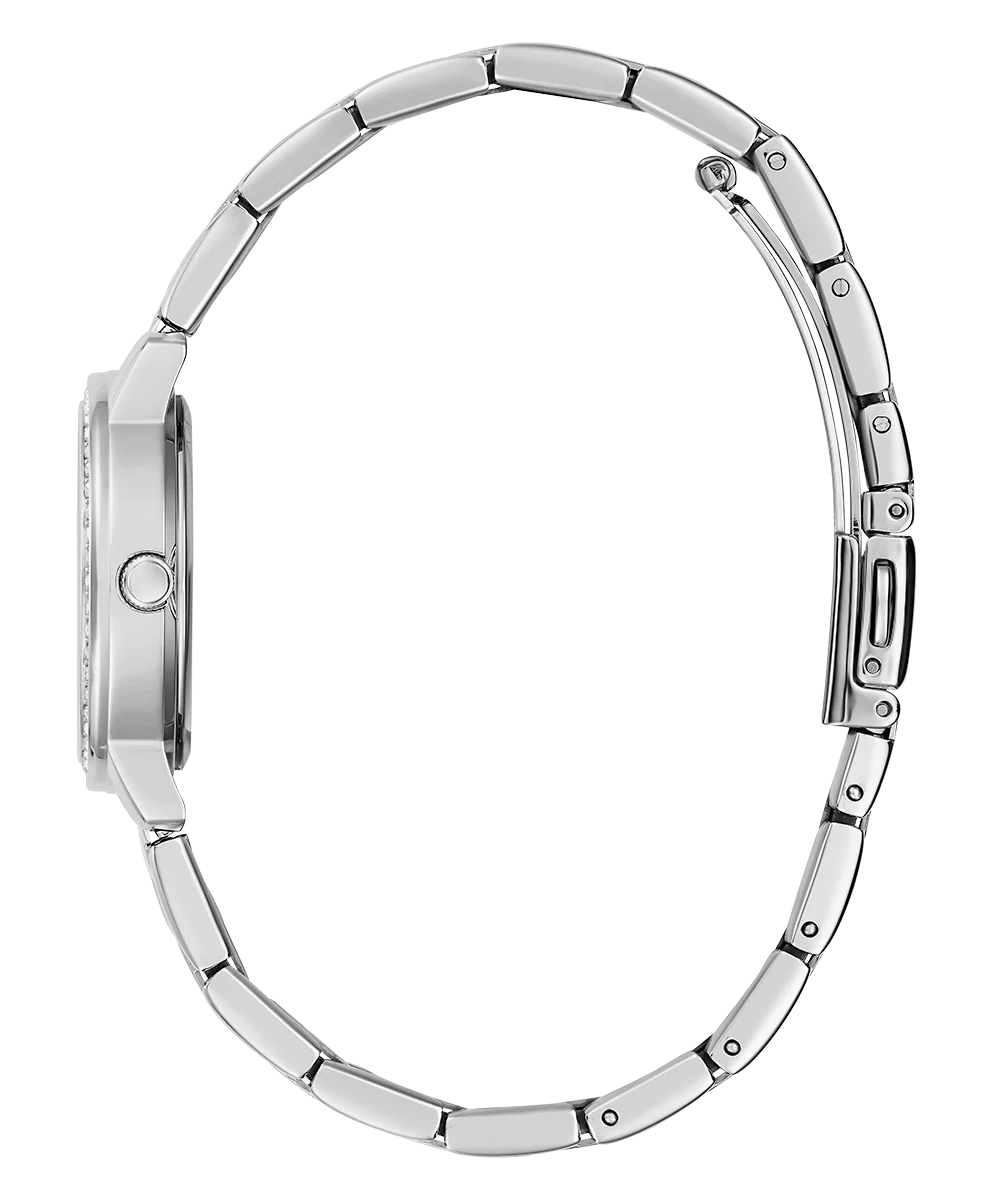 GUESS Ladies Silver Tone Analog Watch - Image 4