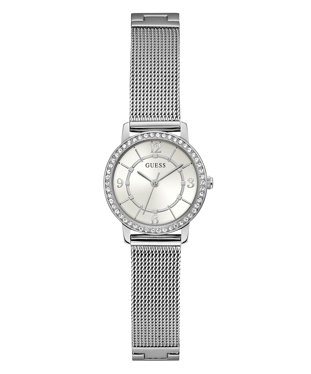 GUESS Ladies Silver Tone Analog Watch - Image 3