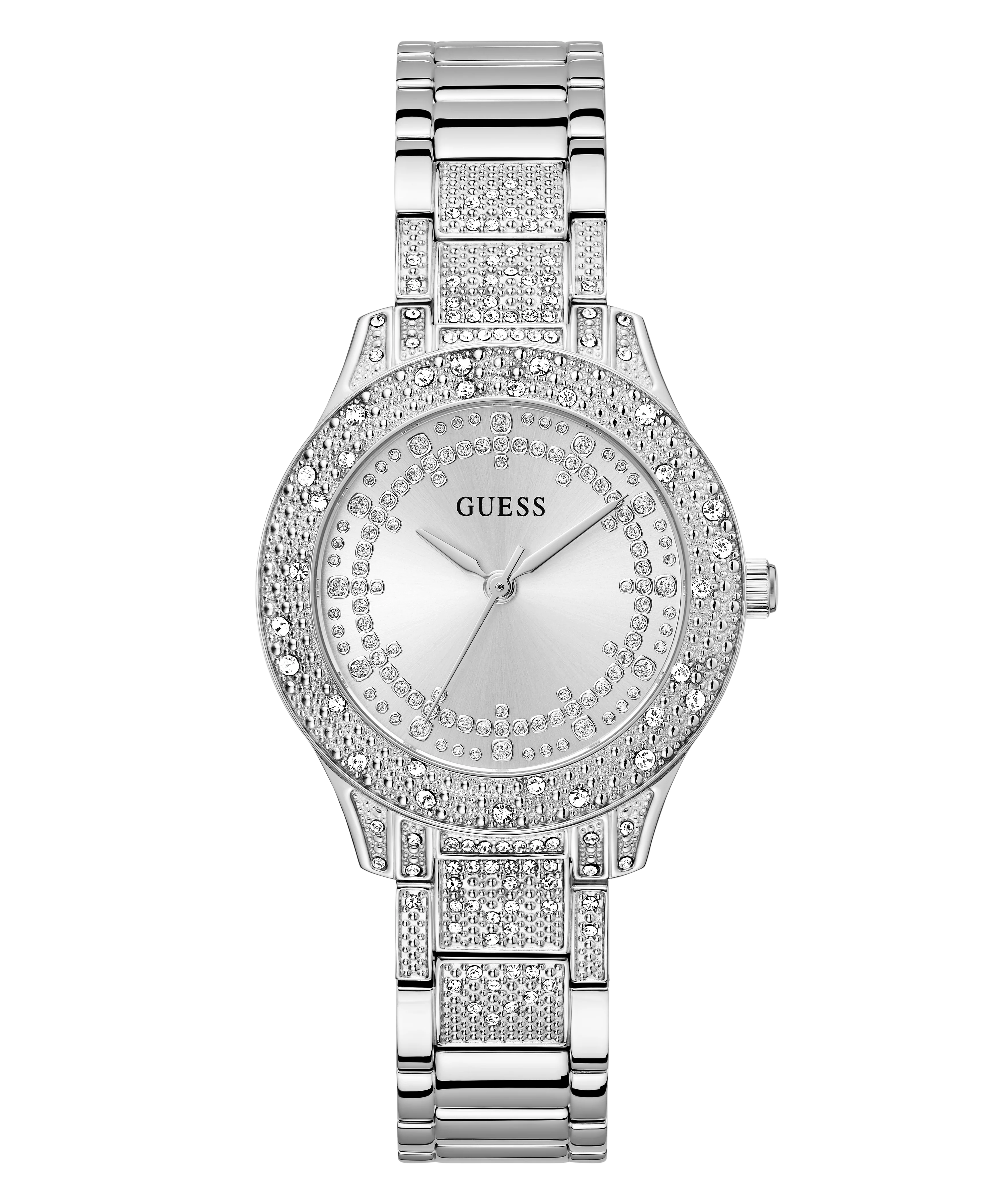GUESS Ladies Silver Tone Analog Watch - Image 6