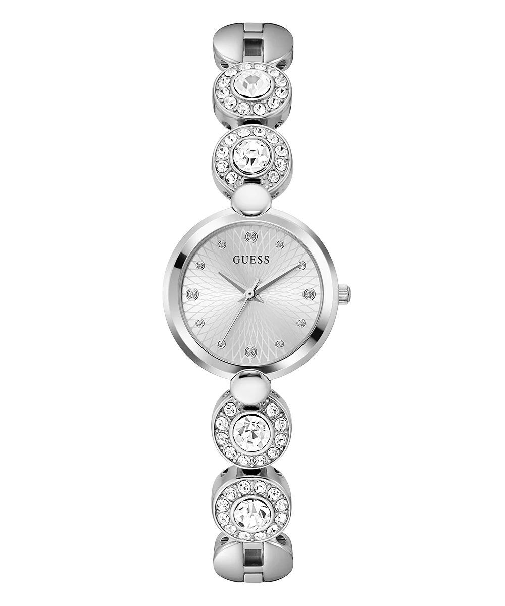 GUESS Ladies Silver Tone Analog Watch - Image 6