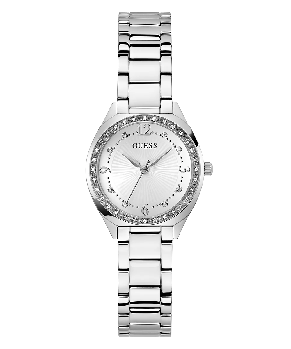 GUESS Ladies Silver Tone Analog Watch - Image 4
