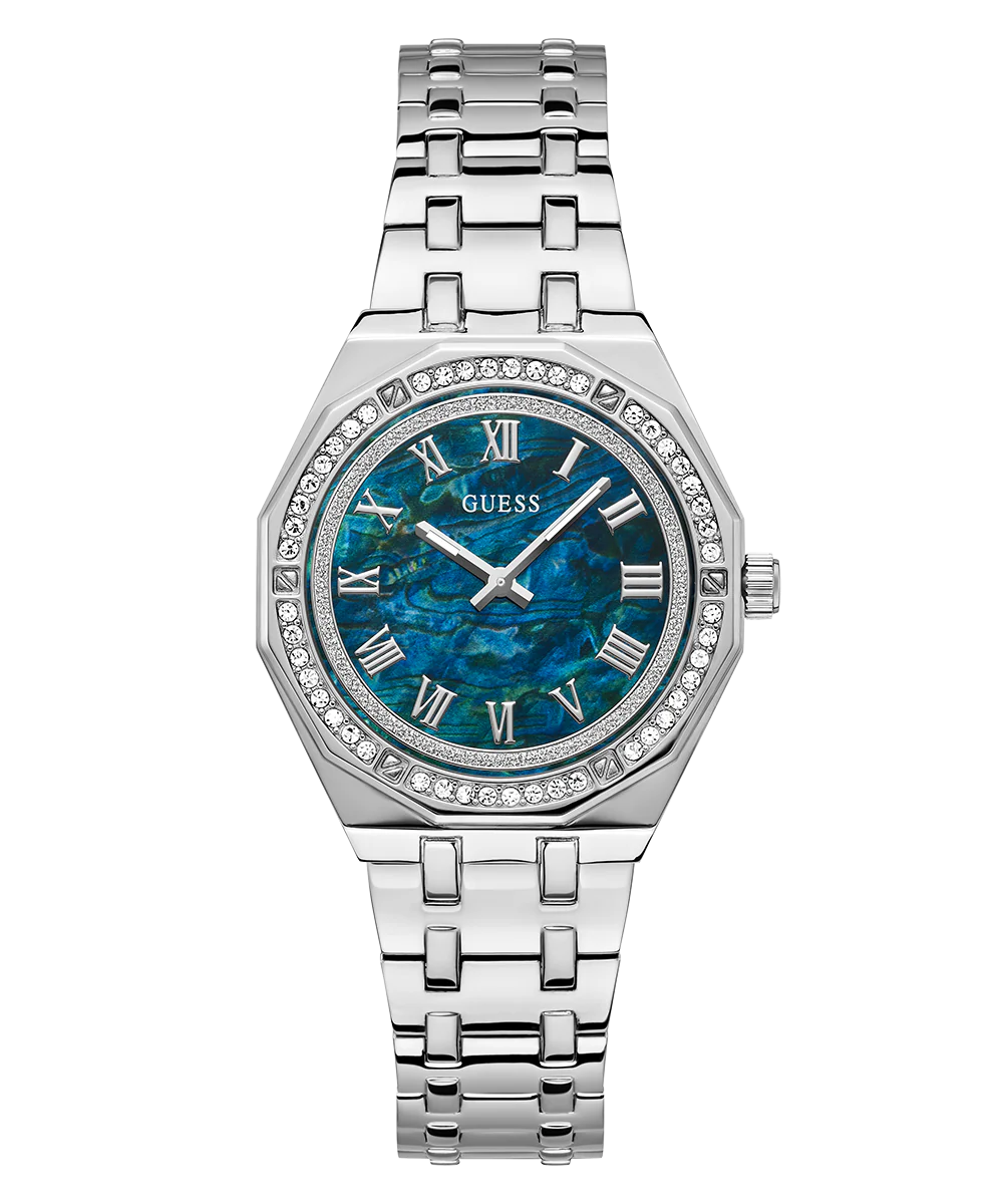 GUESS Ladies Silver Tone Analog Watch - Image 6