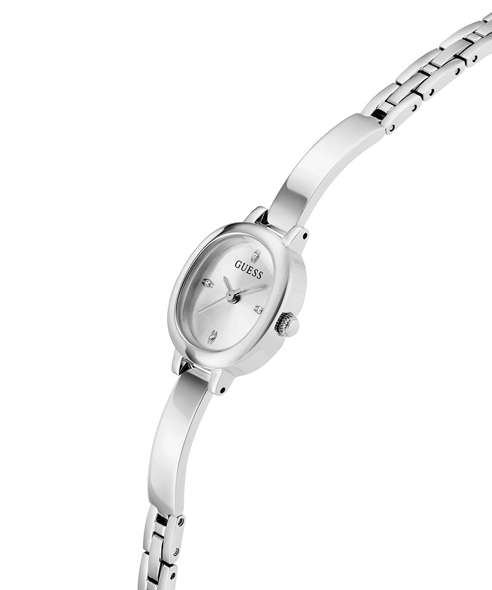 GUESS Ladies Silver Tone Analog Watch - Image 3
