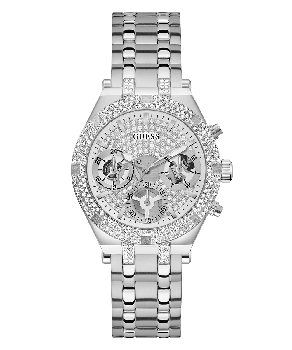 GUESS Ladies Silver Tone Multi-function Watch - Image 4