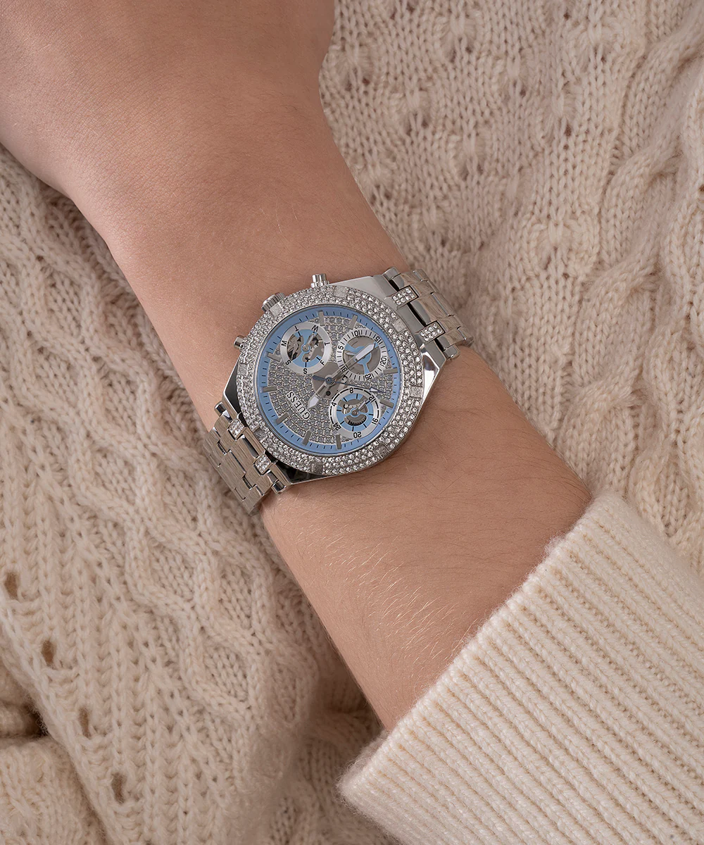 GUESS Ladies Silver Tone Multi-function Watch - Image 5